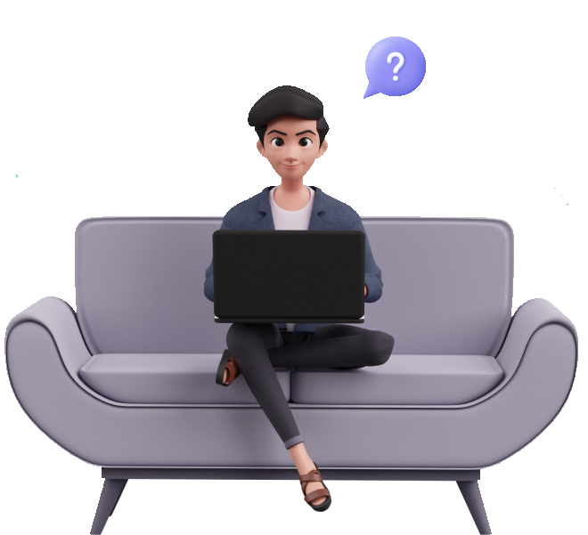 faq boy with logos